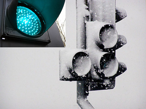 OSRAM promotion of high-power LED traffic lights OSRAM promotion of high-power LED traffic lights